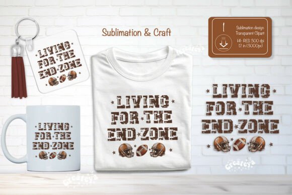 American Football Sublimation Clipart for Crafts