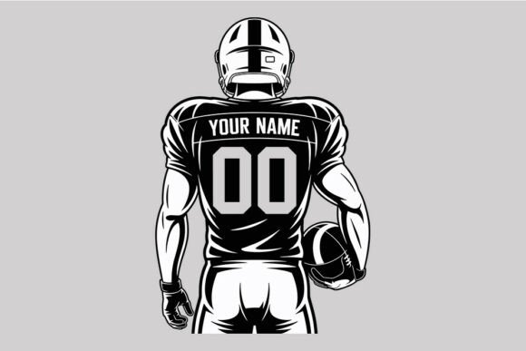 Customizable American Football Jersey SV Graphics & Crafts