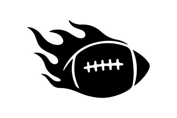Fire American Football Silhouette Vector Graphics & Crafts Review