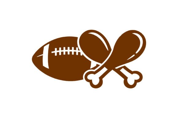 Football & Chicken Drumsticks Graphics for Crafts