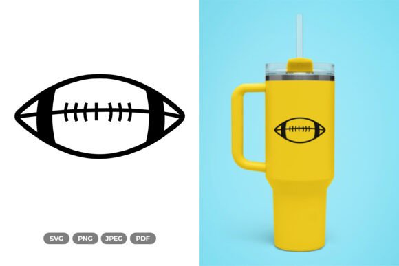 Football Doodle SVG Clipart for Crafts & Graphics