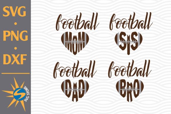 Football Family Graphics for Modern Crafts