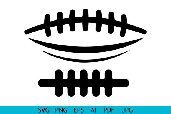 Football Laces Stitch Icon Set for Crafts and Graphics