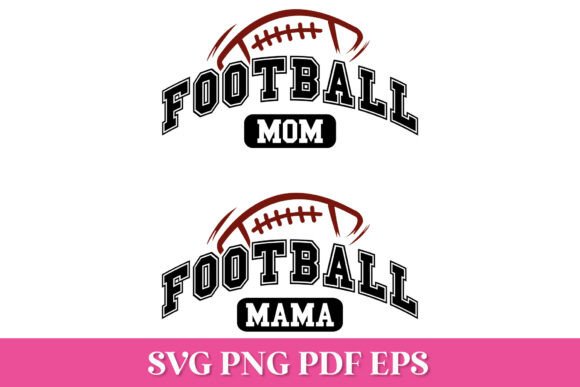 Football Mom Arched SVG Quote: Graphics for Crafts