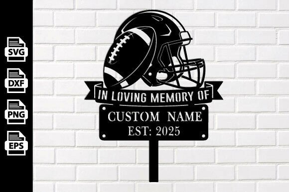 Football Player Wall Art Graphics for Crafts