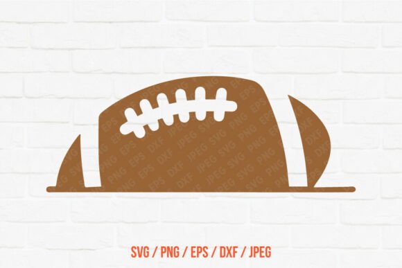 Football Touchdown Ball SVG for Graphics & Crafts