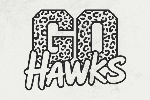 Go Hawks Leopard SVG: Graphics for Crafts