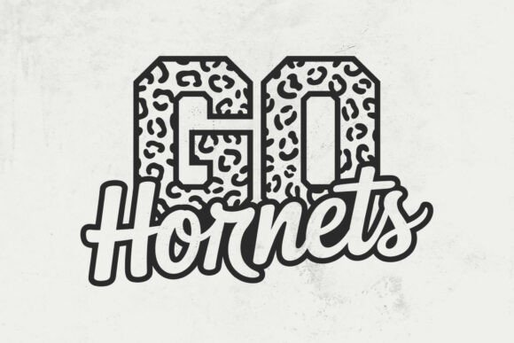 Go Hornets Leopard Graphics for Crafts