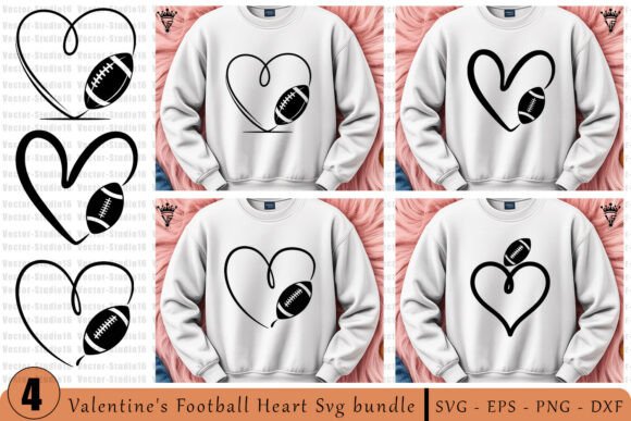 Valentine Football SVG: Graphics for Crafts