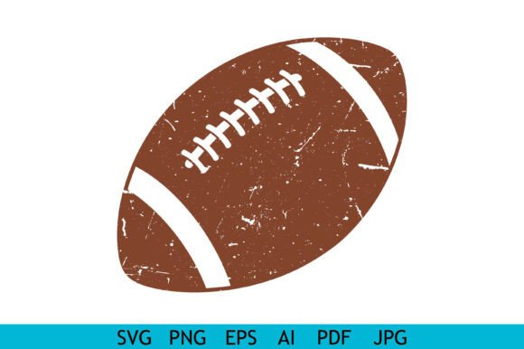 Vintage Football Icon for Crafts & Graphics