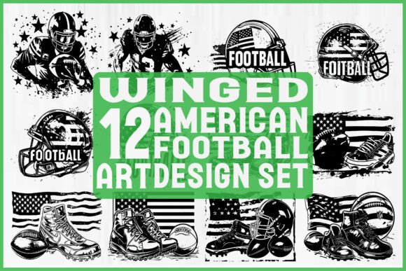 Winged American Football SVG Bundle: Graphics & Crafts Review